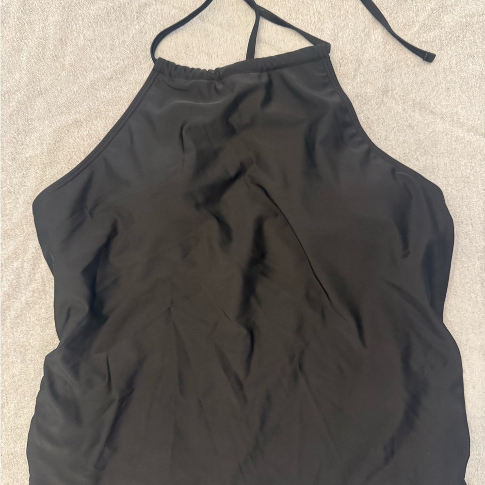Black Halter Tankini